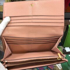 ジモティ割引有★【ジャングルジャングル岸和田店】トリーバーチ TORY BURCH 二つ折り財布 ピンクベージュ 南大阪 岸和田 貝塚市 泉佐野市 高石市 泉大津市 和泉市 忠岡町 熊取町の画像