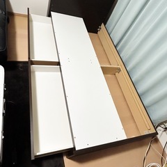 シングルベッドフレーム　木製　ニトリの画像
