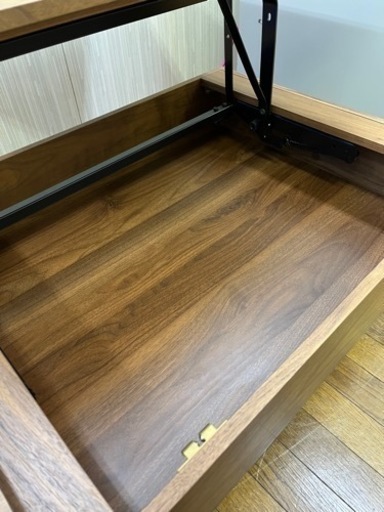 色々使える便利なテーブル!! ニトリ 昇降式 センターテーブル Nヒバリ ブラウン 家具 
