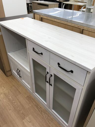 ★ジモティ割あり★ 佐藤産業　レンジ台　 H82×W118×D40 　クリーニング済み KJ6906