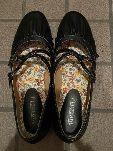 【お取引終了】フレグラントの靴 美品 1回だけ使用 ブラックLサイズ レディース