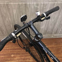 ss6947　ルイガノ クロスバイク TR LITE E 28インチ ブラック シマノ24段変速 LOUIS GARNEAU トレッキングバイク スポーツバイク 自転車 黒 フラットハンドル スポーツサイクル クロスバイク 中古の画像
