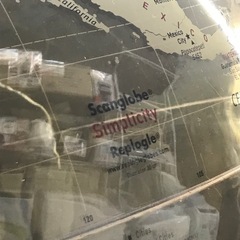 スキャングローブ Simplecity お洒落　クリア地球儀　の画像