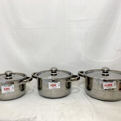 【未使用新品】ステンレス調理器具 深鍋 カレー鍋 ばら売り 78...