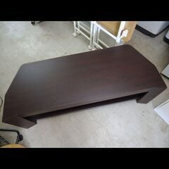 札幌お引き取り限定◆家具◆ローボード/TV台◆ダークブラウン系◆W114.5 D48 H35.5の画像