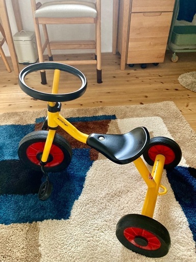 bornelund！　ボーネルンド\n  ペリカン三輪車 丸ハンドル winther