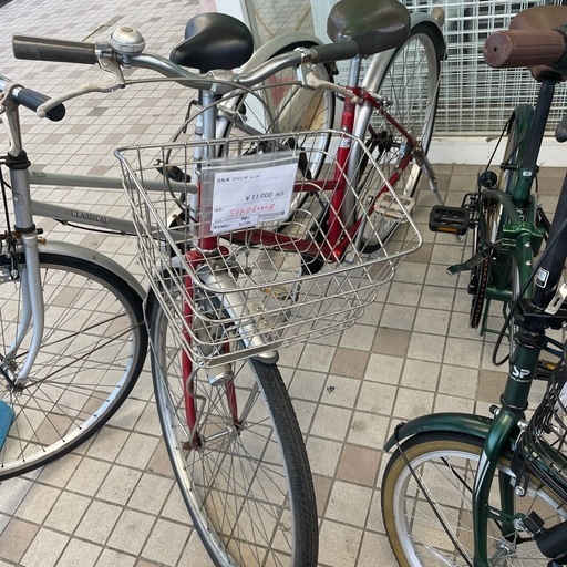 ★ジモティ割あり★   自転車　27インチ　赤　クリーニング済み SJ7764