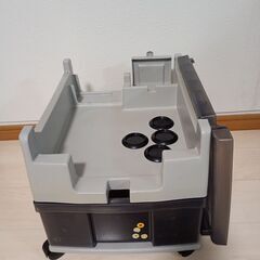 スーパーファミコン プレステ　テレビケームワゴン キャスター付 収納ケースの画像