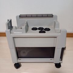 スーパーファミコン プレステ　テレビケームワゴン キャスター付 収納ケースの画像