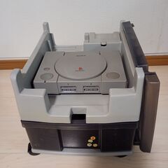 スーパーファミコン プレステ　テレビケームワゴン キャスター付 収納ケースの画像