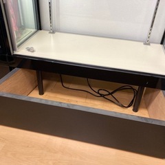 【引き取り1/15まで】ガラスショーケース ハイケース 高さ190cm/212cm 幅90cm 照明付き 店舗什器 ディスプレイの画像