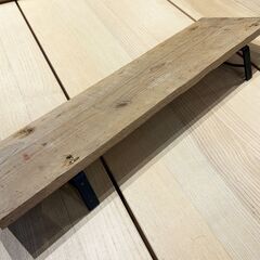 ［B］古材 ウォールシェルフ 壁掛け棚   棚板50✕14.5cmの画像