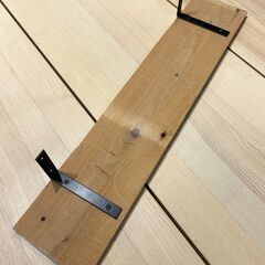 ［D］古材 ウォールシェルフ 壁掛け棚   棚板58.5✕12cmの画像