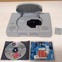 プレイステーション　完動品　PS　本体　コントローラー×１　配線の画像