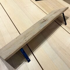 ［E］古材 ウォールシェルフ 壁掛け棚   棚板58✕14.5cmの画像