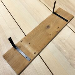 ［E］古材 ウォールシェルフ 壁掛け棚   棚板58✕14.5cmの画像