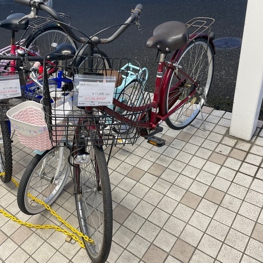★ジモティ割あり★   自転車　26インチ　赤　クリーニング済み SJ7765