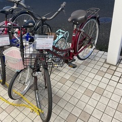 ★ジモティ割あり★   自転車　26インチ　赤　クリーニング済み...