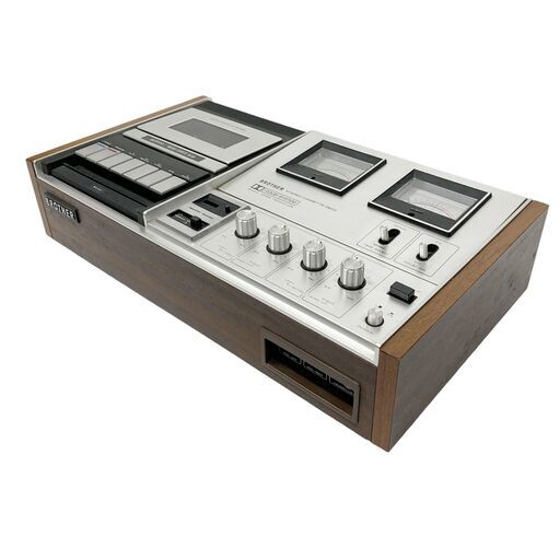 24C727_ジ3【昭和レトロ】BROTHER ブラザー カセットデッキ OT-461 オーディオ 音響機器 ヴィンテージ 現状品 中古