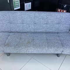 【0円】二トリ　背もたれと肘掛けが動くソファベッド　座面カバー付き　の画像