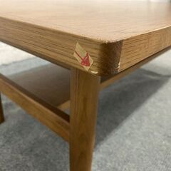 unico/ウニコ KIRP/キルプ ローテーブル 幅110 北欧デザイン オーク材 リビング シンプル センターテーブル 中古家具 店頭引取歓迎 R8879の画像