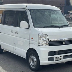 🉐車椅子移動車H21スズキエブリィ4WD、AT、ナビ、テレビ、車検8/12/2まで13.7万㌔、好調の画像
