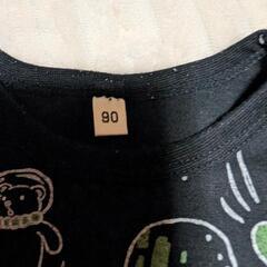 宇宙柄Tシャツ 90の画像