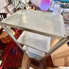 【武蔵小山店】 インダストリアル ガルバナイズドシェルフ 亜鉛メッキ トタン板 イタリア 6段 シェルフ ディスプレイ 什器 イタリア製 オープンシェルフ 高さ調整可能 🚚 運搬無料エリア有 / 品川区 リサイクルショップ ランバールーム 武蔵小山店  ◀︎ 武蔵小山パルム 戸越銀座 隣の画像