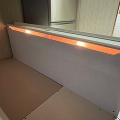 リクエスト商品!! 大型ベッド!! クイーンサイズ ニトリ ベッドフレーム エマ マットレス 低反発 大特価です!! 家具 ベッド の画像