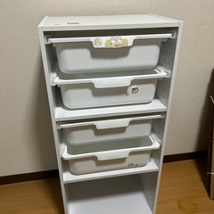 カラーボックス　引き出し付きの画像