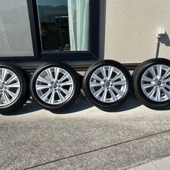 トヨタ　アルファード　純正18インチホイール及びトーヨータイヤ