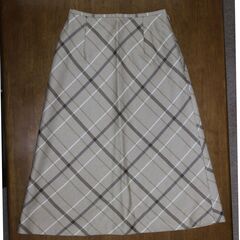 【まとめ買い対象】その④ 東京スタイル ウール100%スカート ベージュの画像