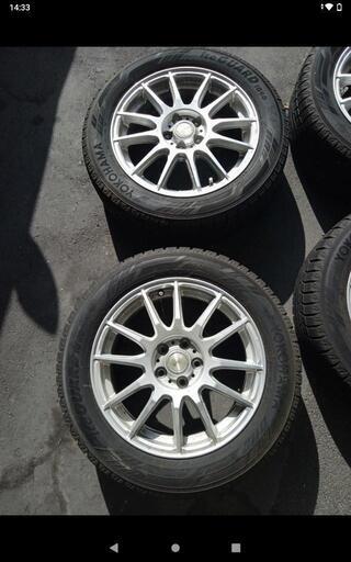 スタッドレスタイヤ　レガシィ使用　205/55R16　YYY3118　アルミホイール スタッドレスタイヤ レガシィ使用 205/55R16 YYY3118 アルミホイールの