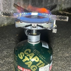 ラーツー キャンツーに！小型ガスバーナーの画像