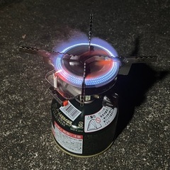 ラーツー キャンツーに！小型ガスバーナーの画像