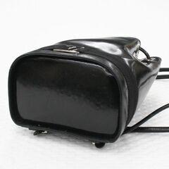 Salvatore Ferragamo 巾着リュック AQ-216702 ブラック パテントレザー ヴァラ・リボン サルバトーレ・フェラガモ 札幌市 清田区 平岡の画像