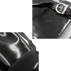 Salvatore Ferragamo 巾着リュック AQ-216702 ブラック パテントレザー ヴァラ・リボン サルバトーレ・フェラガモ 札幌市 清田区 平岡の画像