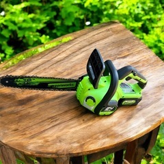 【値引】充電式電動チェーンソー・Greenworks(グリーンワークス) 充電式電動チェーンソー