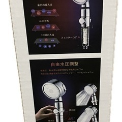 極細ストレート水流　節水シャワーヘッドの画像