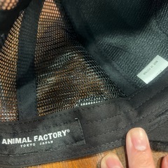 ANIMAL FACTORYロゴワッペンCAP 帽子　黒の画像