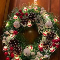 🎅🎅🎅10人のサンタクロースライト🎅🎅🎅電池式 ツリーやリースに✨🎄✨の画像