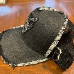 ANIMAL FACTORY ラインストーンナイロンレオパードCAP 帽子の画像