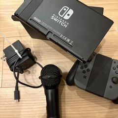 NINTENDO SWITCH 純正コントローラー＆純正マイク付きの画像