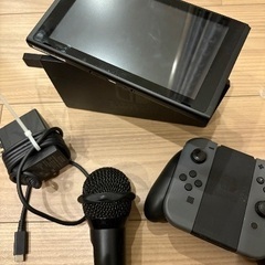NINTENDO SWITCH 純正コントローラー＆純正マイク付き
