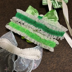 ペット用リボンアクセサリー トリミングチョーカー 4点セット　未使用の画像