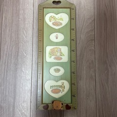 木製身長計　写真飾れますの画像