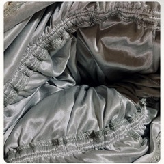 ꒰apres jour꒱総レース長袖ロング マキシ ワンピース灰色LLサイズOKの画像