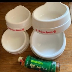 犬　ペット　フード　トレイ　セットの画像