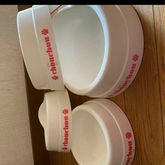 犬　ペット　フード　トレイ　セットの画像