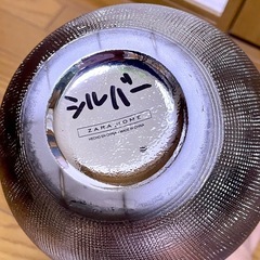 ZARAHOME花瓶・シルバー⑮の画像